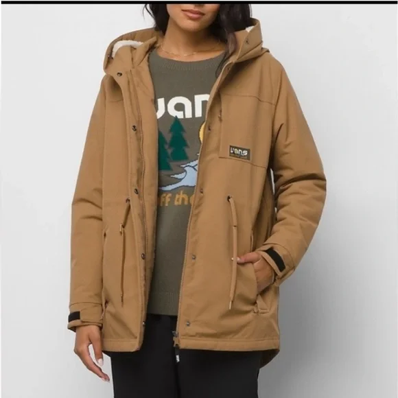 MTE Vans Tan Hooded Coat - Picture 2 of 7